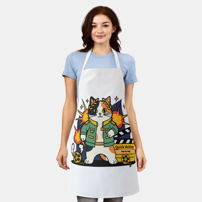Action Cat Hero on Set - Apron (Worn)