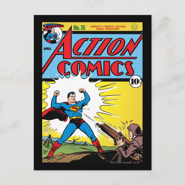 Action Comics #35 Postcard (Front)