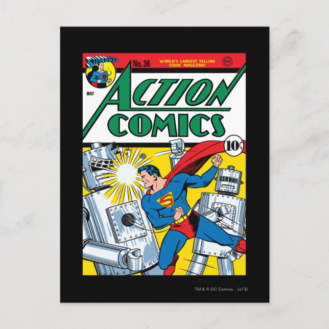 Action Comics #36 Postcard (Front)