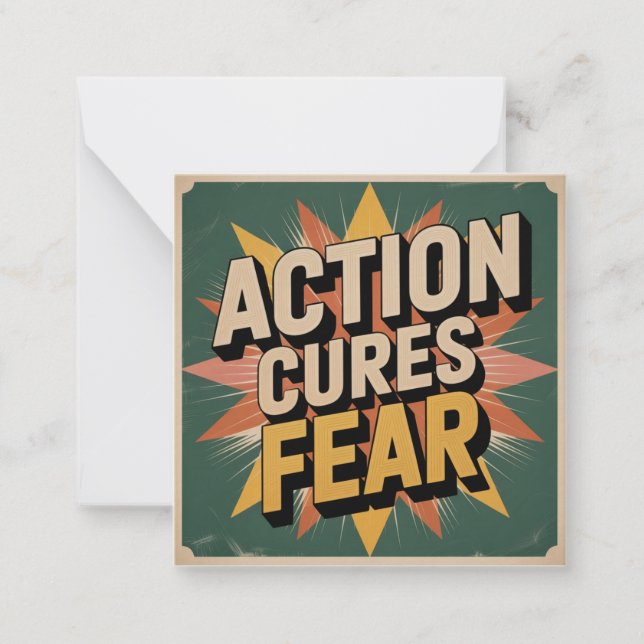 Action Cures Fear Card (Front)