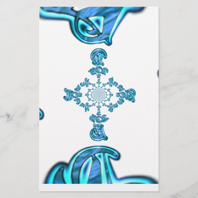 Action Cyan Teal Abstract Graffiti Art Print (Front)