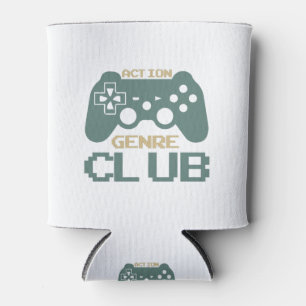 Action Genre Club-Gaming-Gamer-Game-Funny Can Cooler