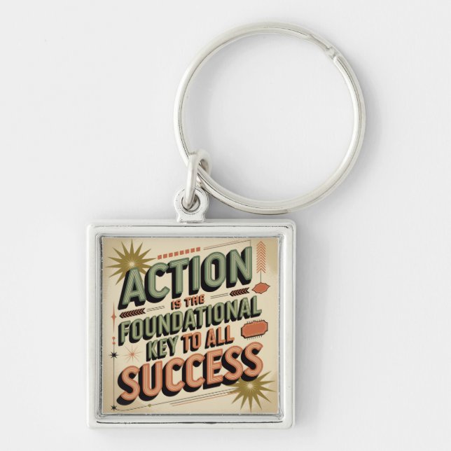 Action Is The Foundational Key To All Success Ring (Front)