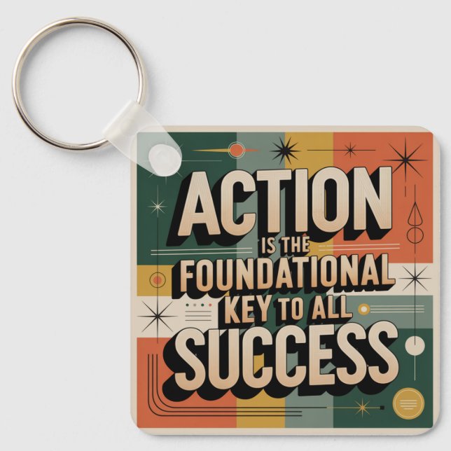 Action Is The Foundational Key To All Success Ring (Front)