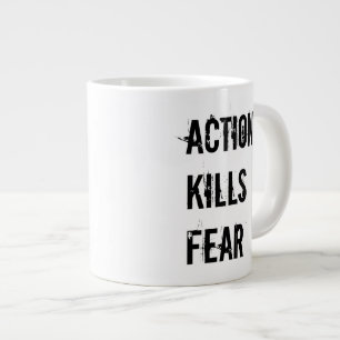 Action Kills Fear Jumbo Coffee Mug