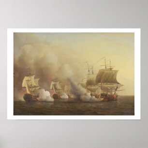 Action Off the Cape of Good Hope, March 9th, 1757 Poster