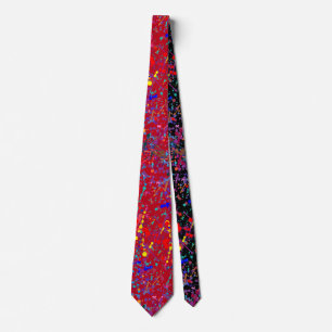 Action Painting Splatter Art Tie