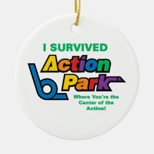 Action Park Survivor  Ceramic Tree Decoration