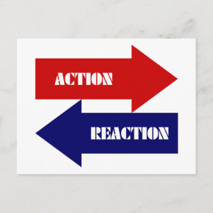 Action-Reaction Postcard