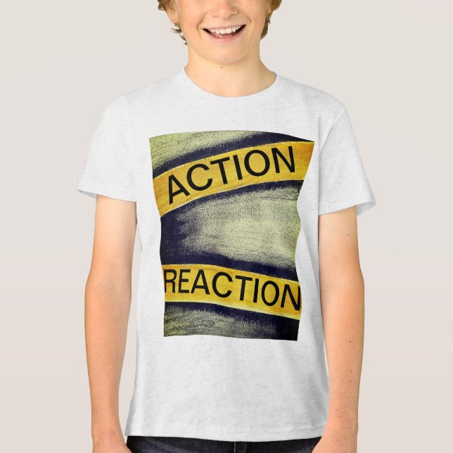 action/reaction Tri-Blend shirt (Front)