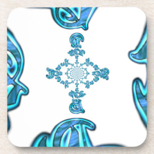 Action Retro Vintage Hakuna Matata Blue Gift.png Coaster