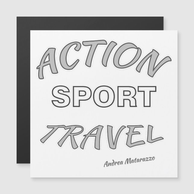 Action Sport Travel magnetic card (Front/Back)