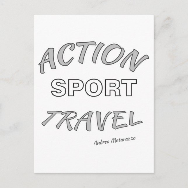 Action Sport Travel Postcard (Front)