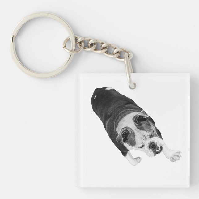 Action Walk Dog Encourages Every Holiday Commute Key Ring (Front)