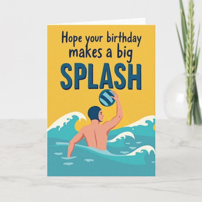 Action Wave Birthday Card (Front)