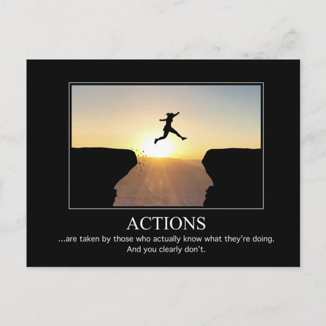Actions Postcard (Front)