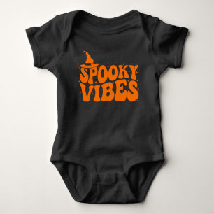 Actious Spooky Vibes, Halloween Baby Bodysuit
