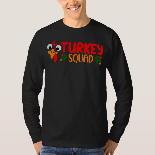 Actious Turkey Squad, Thanksgiving Men's T-Shirt (Front)