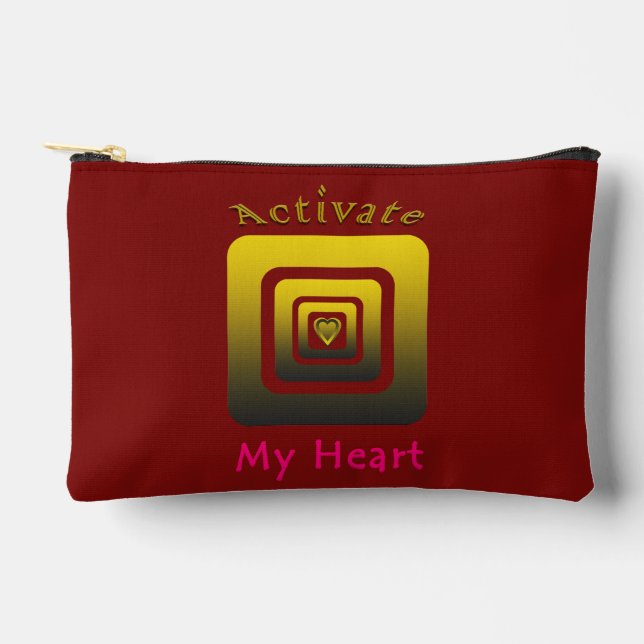 Activate My Heart Accessory Pouch (Front)