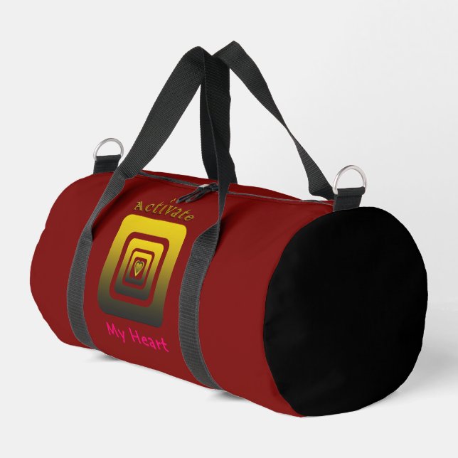 Activate My Heart Duffle Bag (Left Corner)