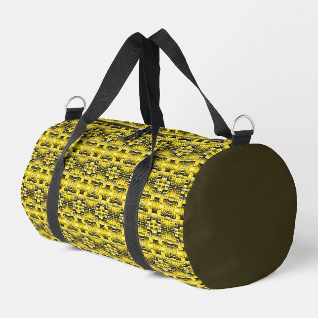 Activate My Heart Pattern Duffle Bag (Left Corner)