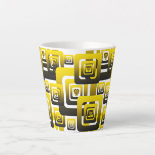 Activate My Heart Pattern Latte Mug