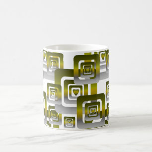 Activate My Heart Pattern Silver Coffee Mug