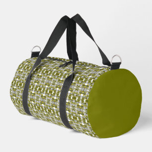 Activate My Heart Pattern Silver Duffle Bag