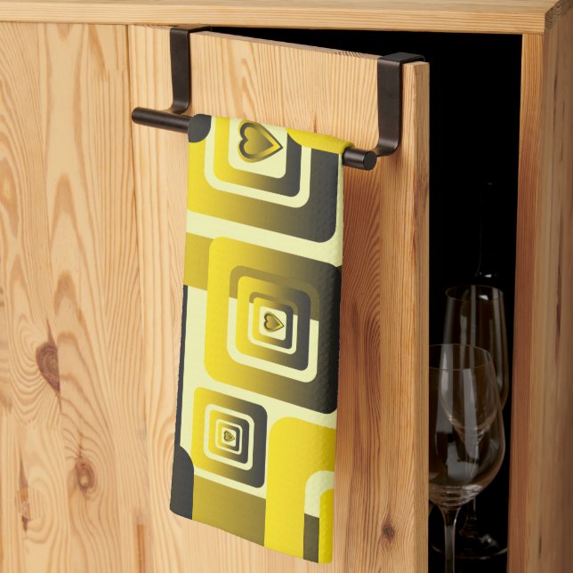 Activate My Heart Pattern Tea Towel (Thirds Fold)