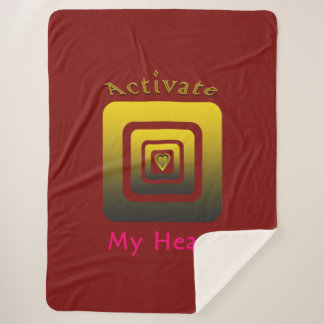 Activate My Heart Sherpa Blanket