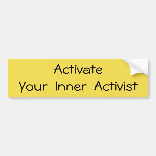 Activate - T-shirt Bumper Sticker (Front)