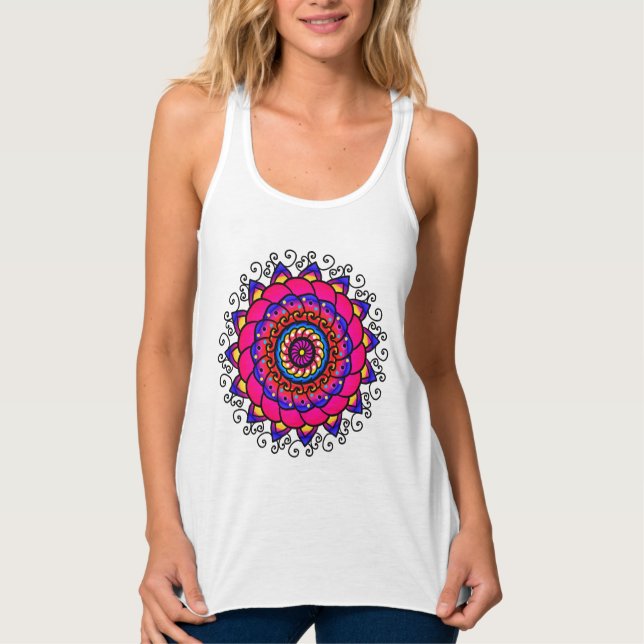 Activating Intuition Healing Mandala Dress Singlet (Front)