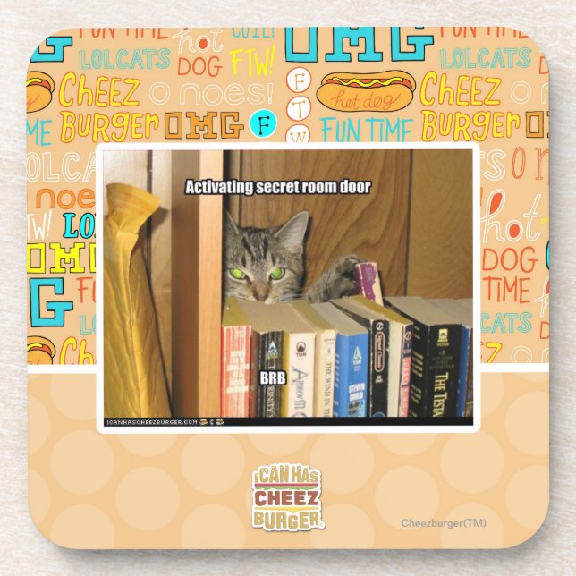 Activating Secret Room Door Coaster (Front)