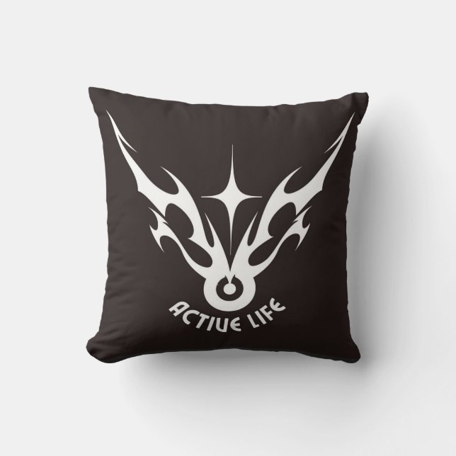 Active Life – Tribal Wings Star Emblem Cushion (Front)