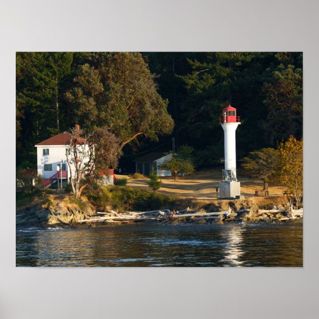 Active Pass Lighthouse - Mayne Island Poster (Front)