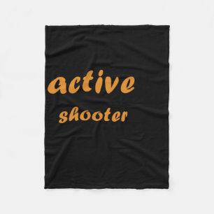 Active Shooter Basketball 11 Fleece Blanket