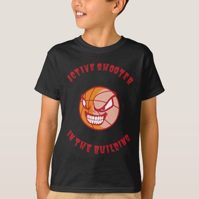 Active Shooter Basketball 2  T-Shirt (Front)