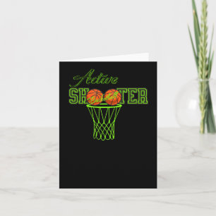 Active Shooter Basketball. Card