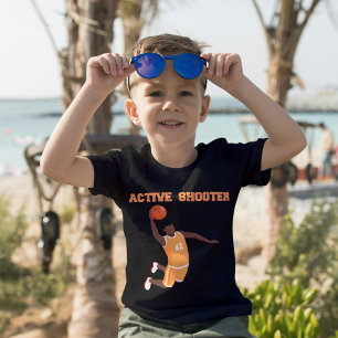 Active Shooter Basketball Lovers kids  T-Shirt