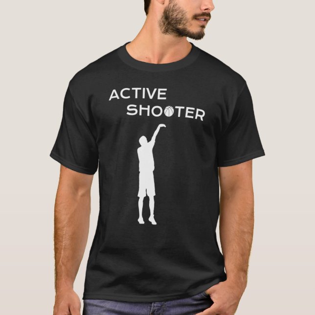 Active Shooter Basketball Player Basketball Active T-Shirt (Front)