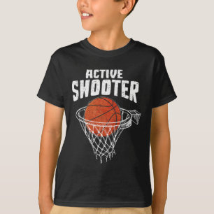 Active Shooter Bysketbyll Lovers Men Women Bysketb T-Shirt