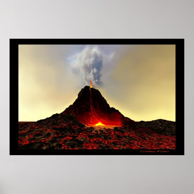 ACTIVE VOLCANO PRINT (Front)