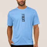 Activewear Sport Competitor Template Modern Mens T-Shirt<br><div class="desc">Add Your Text Here Modern Template Mens Sport-Tek Competitor Activewear Carolina Blue T-Shirt.</div>