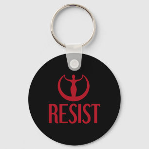 Activism Resist Goddess Astraea Logo Feminist Prid Key Ring