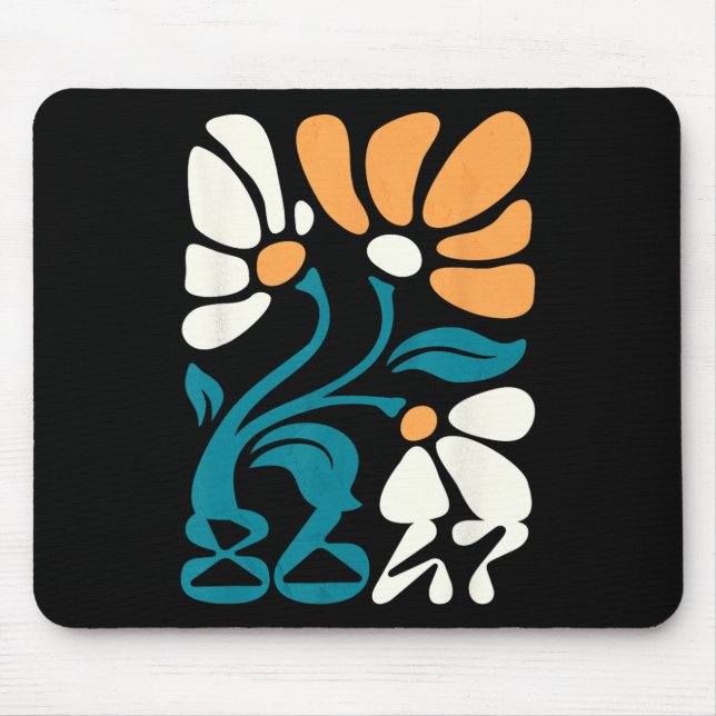 Activism Subtle Groovy Floral Boho Political Prote Mouse Pad (Front)