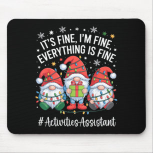 Activities Istant Gnome Everything Is Fine Christm Mouse Pad