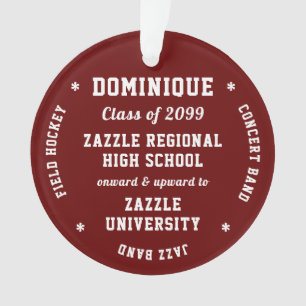 Activities & Schools Graduation Ornament