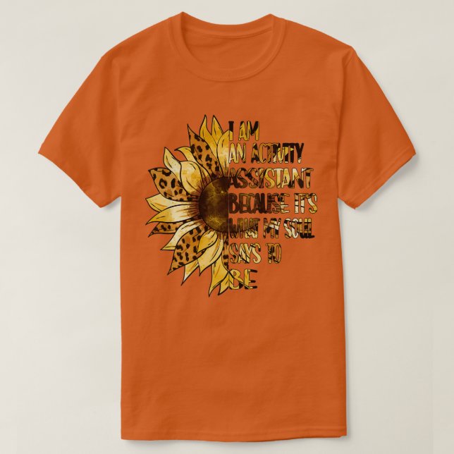 Activity Assistant Activity Professional Week Gift T-Shirt (Design Front)