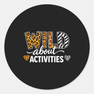 Activity Assistant Squad Professionals Week Classic Round Sticker