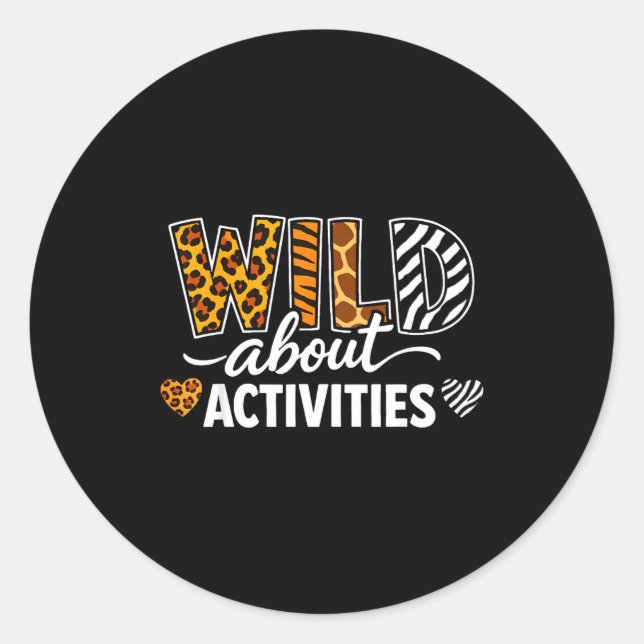 Activity Assistant Squad Professionals Week Classic Round Sticker (Front)